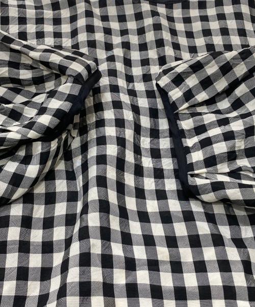 NACKIYE（ナキエ）NACKIYE (ナキエ) ギンガムチェックブラウス ホワイト×ブラック サイズ:SIZE34の古着・服飾アイテム