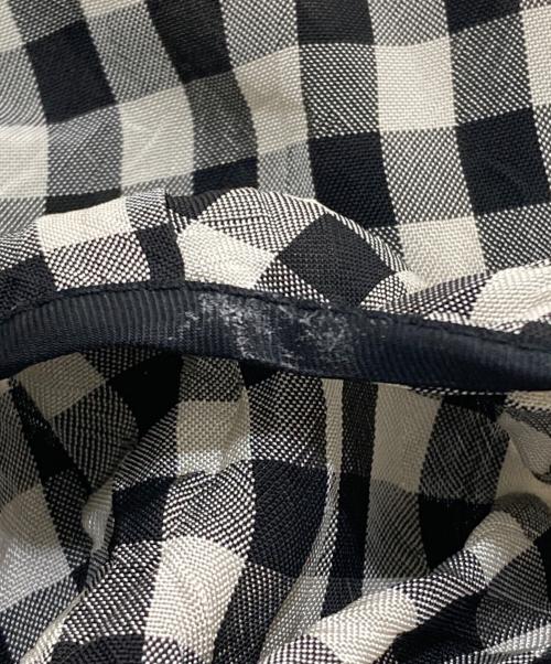 NACKIYE（ナキエ）NACKIYE (ナキエ) ギンガムチェックブラウス ホワイト×ブラック サイズ:SIZE34の古着・服飾アイテム