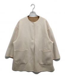 UNITED ARROWS（ユナイテッドアローズ）の古着「ウールリバーシブルコート」｜アイボリー×ベージュ
