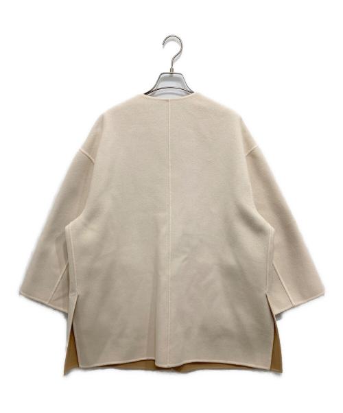 UNITED ARROWS（ユナイテッドアローズ）UNITED ARROWS (ユナイテッドアローズ) ウールリバーシブルコート アイボリー×ベージュ サイズ:38の古着・服飾アイテム
