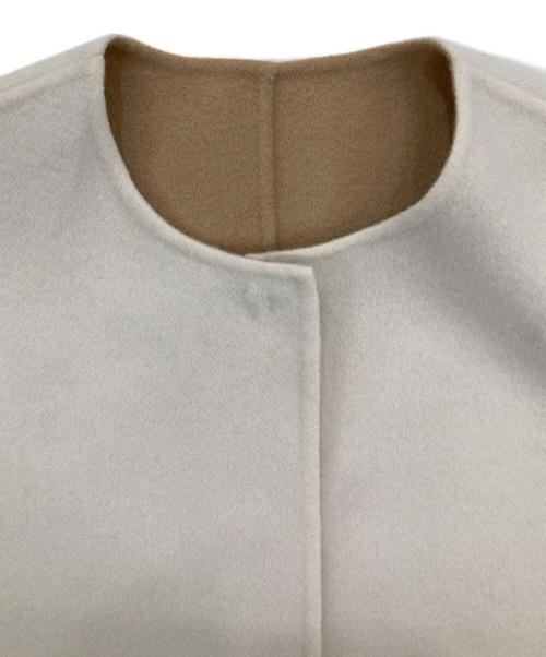 UNITED ARROWS（ユナイテッドアローズ）UNITED ARROWS (ユナイテッドアローズ) ウールリバーシブルコート アイボリー×ベージュ サイズ:38の古着・服飾アイテム