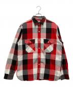 THE REAL McCOY'Sザ・リアルマッコイズ）の古着「8HU LUMBERJACK BLOCK CHECK FLANNEL SHIRT/コットンチェックシャツ」｜レッド