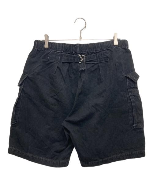 POST O'ALLS（ポストオーバーオールズ）POST O'ALLS (ポストオーバーオールズ) E-Z WALKABOUT Shorts cotton dobby ripstopリップストップハーフパンツ ブラック サイズ:XLの古着・服飾アイテム