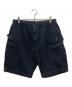 POST O'ALLS（ポストオーバーオールズ）の古着「E-Z WALKABOUT Shorts cotton dobby ripstopリップストップハーフパンツ」｜ブラック