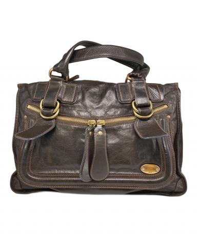 中古・古着通販】Chloe (クロエ) ベイ レザー ハンドバッグ ブラウン