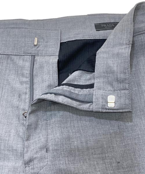 PRADA（プラダ）PRADA (プラダ) ストレートスラックス グレー サイズ:SIZE46の古着・服飾アイテム