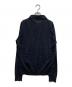 PRADA (プラダ) シルク混ニットポロシャツ ネイビー サイズ:SIZE50：18000円