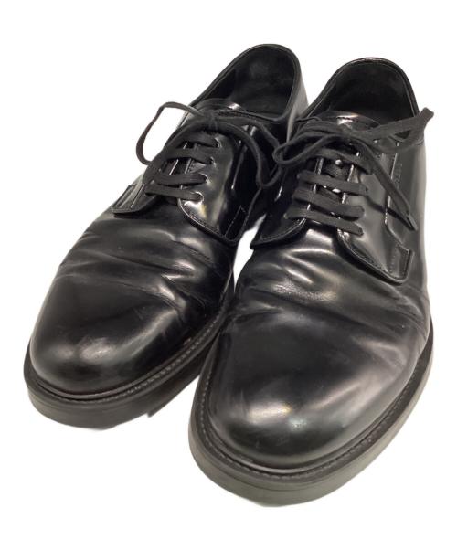 PRADA（プラダ）PRADA (プラダ) プレーントゥダービーシューズ ブラック サイズ:6 1/2の古着・服飾アイテム