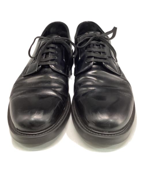 PRADA（プラダ）PRADA (プラダ) プレーントゥダービーシューズ ブラック サイズ:6 1/2の古着・服飾アイテム