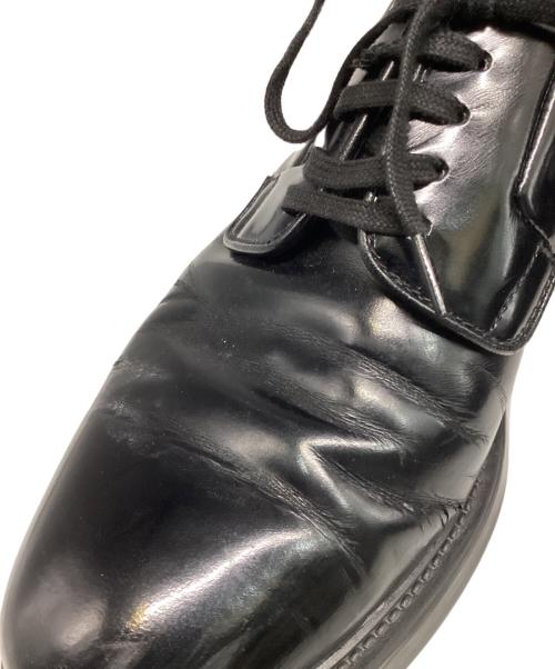 PRADA（プラダ）PRADA (プラダ) プレーントゥダービーシューズ ブラック サイズ:6 1/2の古着・服飾アイテム