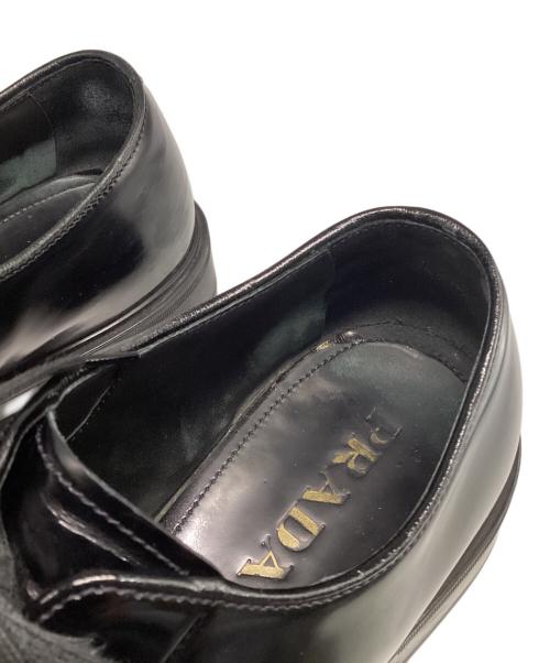 PRADA（プラダ）PRADA (プラダ) プレーントゥダービーシューズ ブラック サイズ:6 1/2の古着・服飾アイテム
