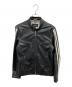 BURBERRY BLACK LABEL（バーバリーブラックレーベル）の古着「ラムレザーシングルライダースジャケット」｜ブラック