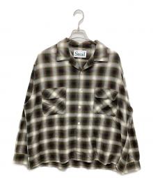 J.S HOMESTEAD（ジャーナルスタンダード ホームステッド）の古着「Stead OMBRE OPEN SHIRT」｜グリーン×ブラウン