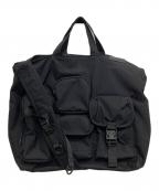 BAICYCLON by Bagjackバイシクロンバイバッグジャック）の古着「MULTI POCKET 2WAY TOTEBAG」｜ブラック