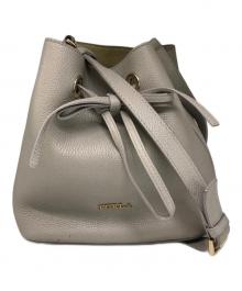 FURLA（フルラ）の古着「コスタンザ巾着ショルダーバッグ」｜ライトグレー