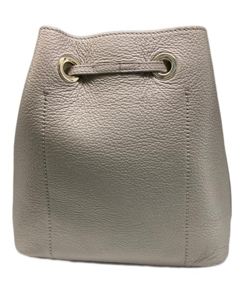 FURLA（フルラ）FURLA (フルラ) コスタンザ巾着ショルダーバッグ ライトグレーの古着・服飾アイテム