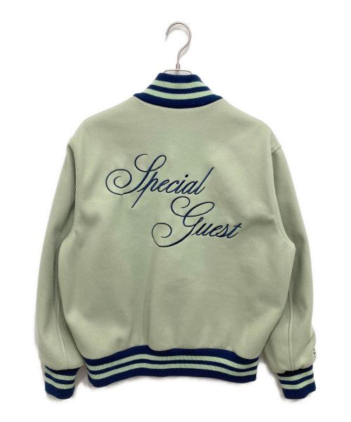 SPECIAL GUEST（スペシャルゲスト）special guest (スペシャルゲスト) SG Sadinm Jacket 黄緑×ネイビー サイズ:Lの古着・服飾アイテム