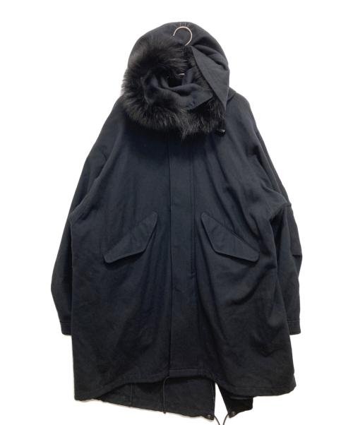 gomme（ゴム）gomme (ゴム) ウールコート ブラック サイズ:SIZE1の古着・服飾アイテム