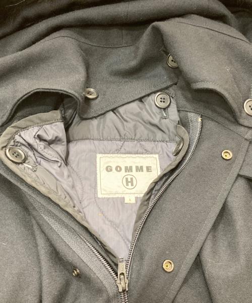 gomme（ゴム）gomme (ゴム) ウールコート ブラック サイズ:SIZE1の古着・服飾アイテム