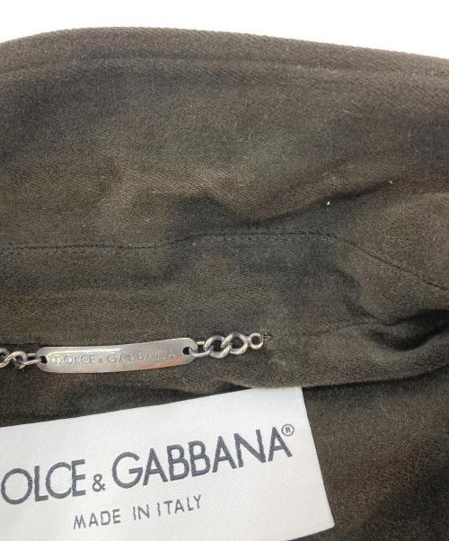 DOLCE & GABBANA（ドルチェ＆ガッバーナ）DOLCE & GABBANA (ドルチェ＆ガッバーナ) ベロア4Bセットアップ ブラウン サイズ:46の古着・服飾アイテム