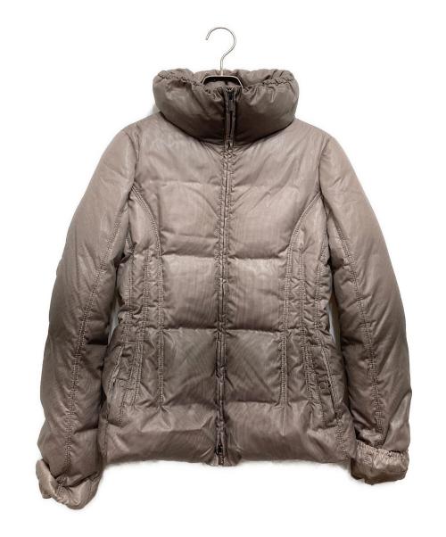 ARMANI COLLEZIONI（アルマーニ コレツィオーニ）ARMANI COLLEZIONI (アルマーニ コレツィオーニ) Aラインダウンジャケット ベージュ サイズ:SIZE42の古着・服飾アイテム