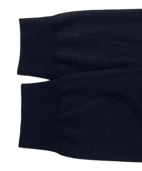 J.PRESS（ジェイプレス）J.PRESS (ジェイプレス) ポロ襟付き カーディガン ブラック サイズ:L 未使用品の古着・服飾アイテム