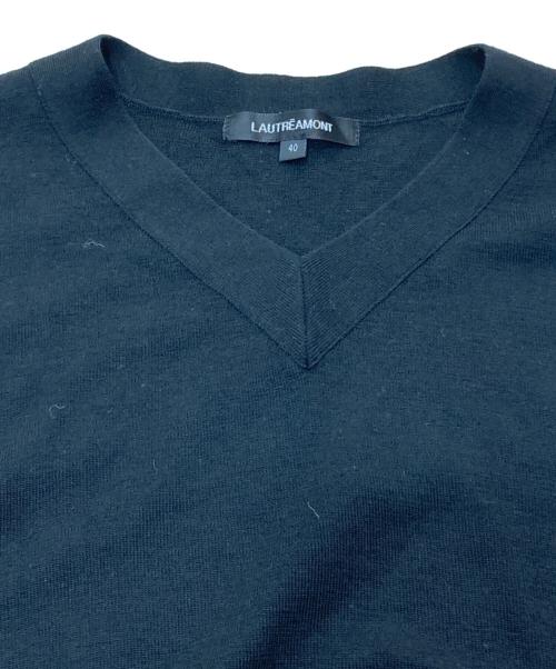 LAUTRE AMONT（ロートレアモン）LAUTRE AMONT (ロートレアモン) Vネックニット ブラック サイズ:SIZE40の古着・服飾アイテム