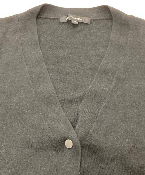 LAUTRE AMONT（ロートレアモン）LAUTRE AMONT (ロートレアモン) Vネックカーディガン ブラック サイズ:SIZE38の古着・服飾アイテム