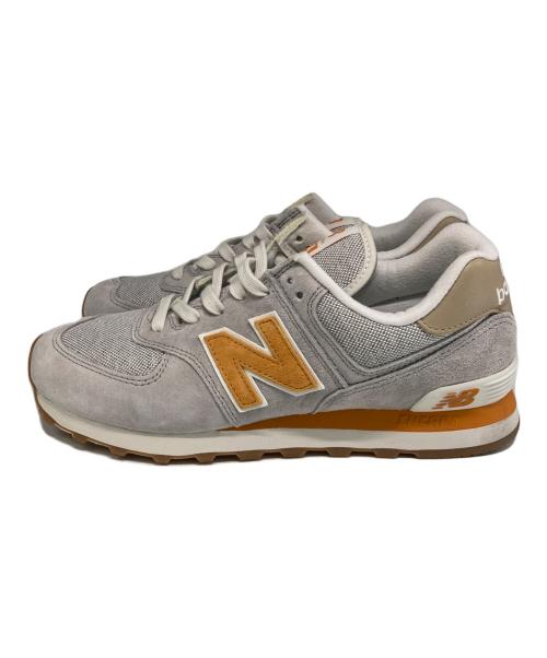 NEW BALANCE（ニューバランス）NEW BALANCE (ニューバランス) ローカットスニーカー グレー×オレンジ サイズ:US8.5の古着・服飾アイテム