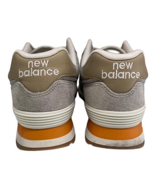 NEW BALANCE（ニューバランス）NEW BALANCE (ニューバランス) ローカットスニーカー グレー×オレンジ サイズ:US8.5の古着・服飾アイテム