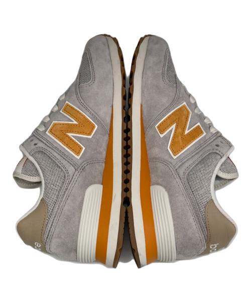 NEW BALANCE（ニューバランス）NEW BALANCE (ニューバランス) ローカットスニーカー グレー×オレンジ サイズ:US8.5の古着・服飾アイテム