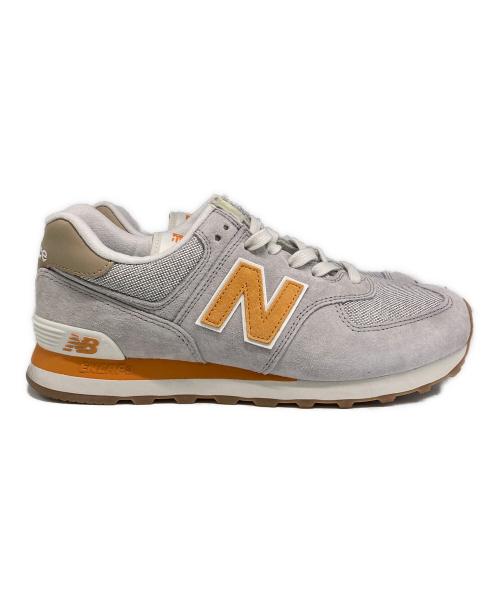 NEW BALANCE（ニューバランス）NEW BALANCE (ニューバランス) ローカットスニーカー グレー×オレンジ サイズ:US8.5の古着・服飾アイテム