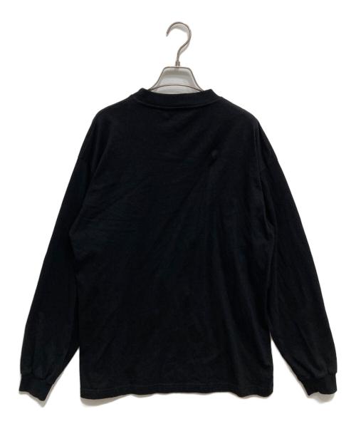 BALENCIAGA（バレンシアガ）BALENCIAGA (バレンシアガ) ロゴ刺繍 長袖カットソー ブラック サイズ:Sの古着・服飾アイテム