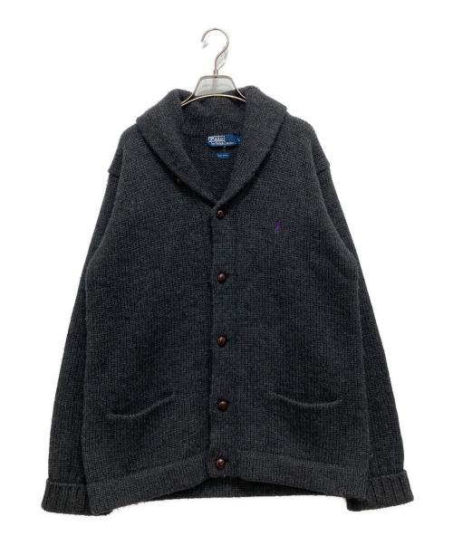 POLO RALPH LAUREN（ポロ・ラルフローレン）POLO RALPH LAUREN (ポロ・ラルフローレン) ショールカラーカーディガン グレー サイズ:Lの古着・服飾アイテム