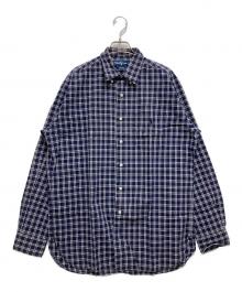 POLO RALPH LAUREN（ポロ・ラルフローレン）の古着「チェックシャツ」｜ネイビー