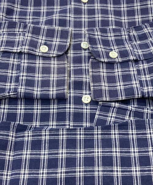 POLO RALPH LAUREN（ポロ・ラルフローレン）POLO RALPH LAUREN (ポロ・ラルフローレン) チェックシャツ ネイビー サイズ:Mの古着・服飾アイテム