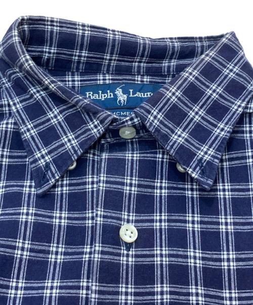 POLO RALPH LAUREN（ポロ・ラルフローレン）POLO RALPH LAUREN (ポロ・ラルフローレン) チェックシャツ ネイビー サイズ:Mの古着・服飾アイテム
