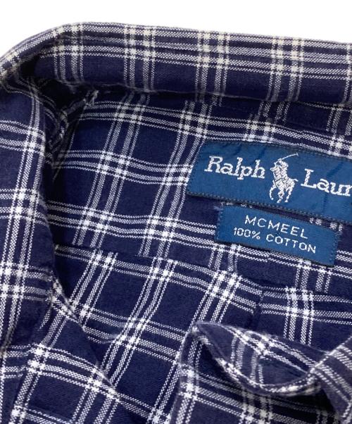POLO RALPH LAUREN（ポロ・ラルフローレン）POLO RALPH LAUREN (ポロ・ラルフローレン) チェックシャツ ネイビー サイズ:Mの古着・服飾アイテム