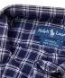 中古・古着 POLO RALPH LAUREN (ポロ・ラルフローレン) チェックシャツ ネイビー サイズ:M：4000円