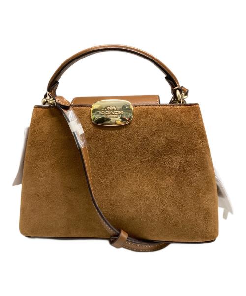 COACH（コーチ）COACH (コーチ) エライサザ/スエード2WAYバッグ ブラウン 未使用品の古着・服飾アイテム