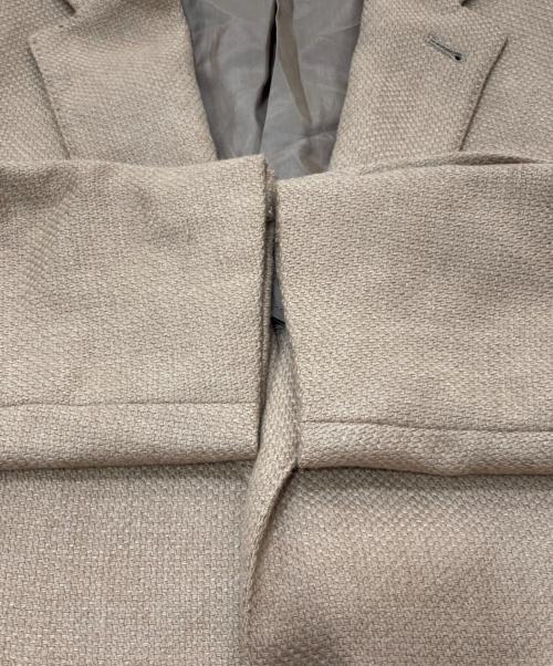 ARMANI COLLEZIONI（アルマーニ コレツィオーニ）ARMANI COLLEZIONI (アルマーニ コレツィオーニ) キャメルウールテーラードジャケット ベージュ サイズ:SIZE50の古着・服飾アイテム