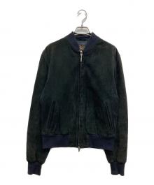 Stewart Leather Jacket.（スチュワートレザージャケット）の古着「レザージャケット」｜グリーン