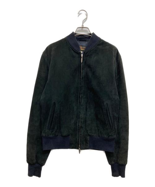Stewart Leather Jacket.（スチュワートレザージャケット）Stewart Leather Jacket. (スチュワートレザージャケット) レザージャケット グリーン サイズ:Mの古着・服飾アイテム