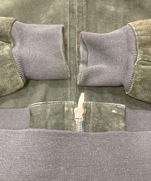 Stewart Leather Jacket.（スチュワートレザージャケット）Stewart Leather Jacket. (スチュワートレザージャケット) レザージャケット グリーン サイズ:Mの古着・服飾アイテム