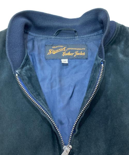 Stewart Leather Jacket.（スチュワートレザージャケット）Stewart Leather Jacket. (スチュワートレザージャケット) レザージャケット グリーン サイズ:Mの古着・服飾アイテム