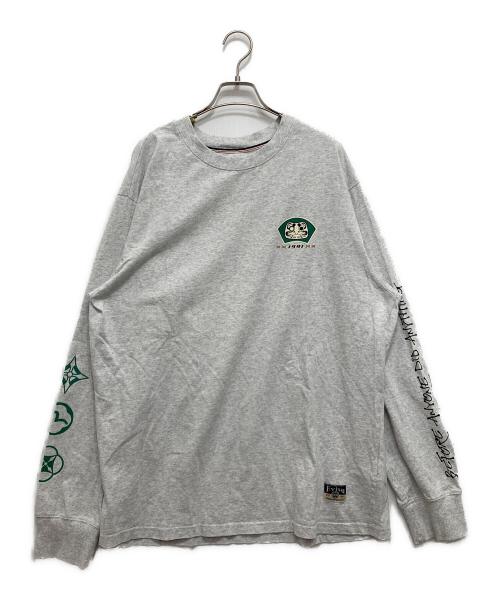 EVISU（エヴィス）EVISU (エヴィス) Seagull Print Fashion fit Sweatshirt/長袖カットソー グレー サイズ:XXLの古着・服飾アイテム