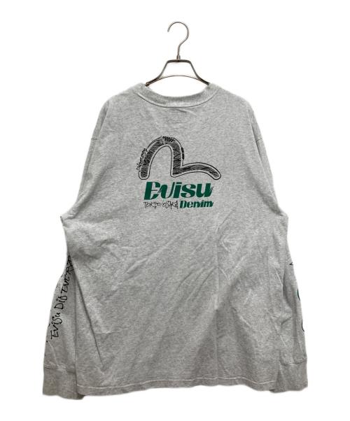 EVISU（エヴィス）EVISU (エヴィス) Seagull Print Fashion fit Sweatshirt/長袖カットソー グレー サイズ:XXLの古着・服飾アイテム