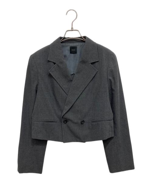 Spick and Span（スピック＆スパン）Spick and Span (スピック＆スパン) ハイツイストクロスショートジャケット グレー サイズ:SIZE38の古着・服飾アイテム