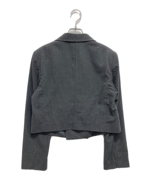 Spick and Span（スピック＆スパン）Spick and Span (スピック＆スパン) ハイツイストクロスショートジャケット グレー サイズ:SIZE38の古着・服飾アイテム
