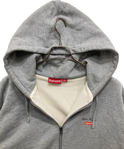 SUPREME（シュプリーム）SUPREME (シュプリーム) World Famous Zip Up Hooded Sweatshirt グレー サイズ:XLの古着・服飾アイテム
